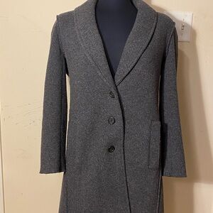 J. Crew Charcoal Wool Blazer Coat